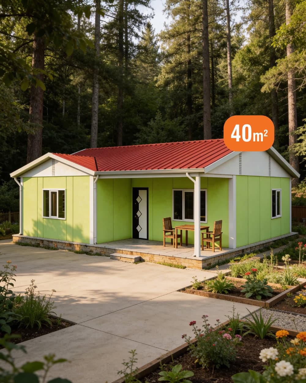 40 m² Single Storey Prefabricated House