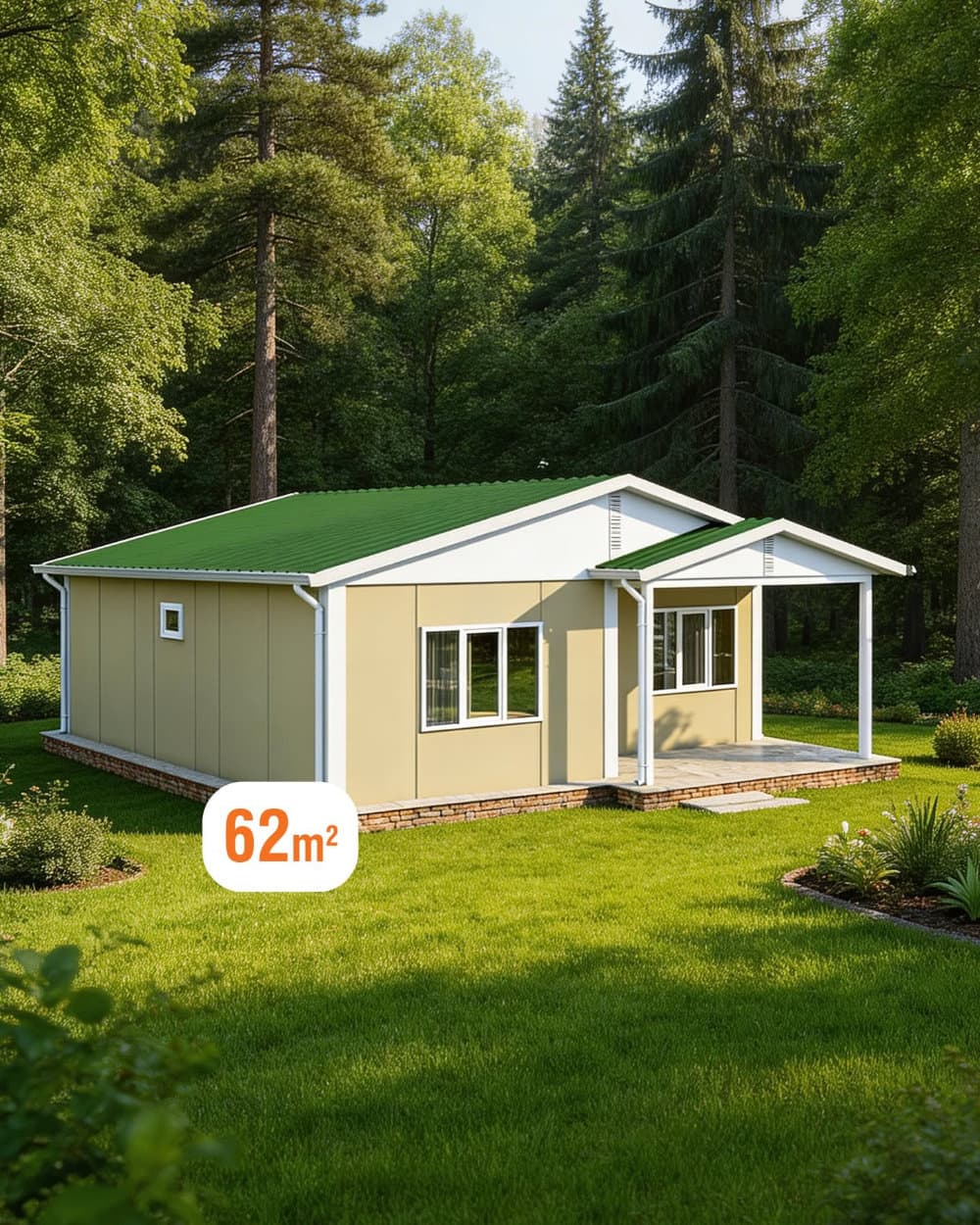 62 m² Single Storey Prefabricated House