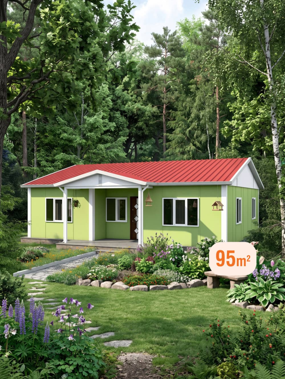 95 m² Single Storey Prefabricated House