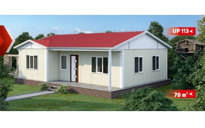 78 M² Tek Katlı Prefabrik Ev