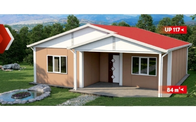 84 m² Tek Katlı Prefabrik Ev