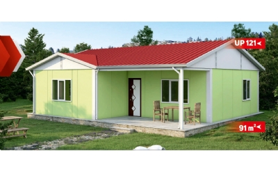 91 m² Tek Katlı Prefabrik Ev