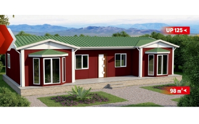 98 m² Tek Katlı Prefabrik Ev