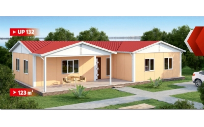 123 m² Tek Katlı Prefabrik Ev