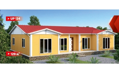 129 m² Tek Katlı Prefabrik Ev